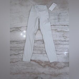 NWT lululemon light ivory align leggings size 2